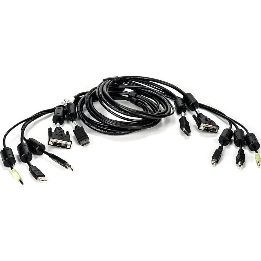 Vertiv AVOCENT 6 ft KVM Cable with DVI-D, DisplayPort, USB, and Audio - CBL0179