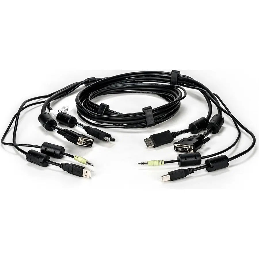 Vertiv AVOCENT CBL0178 6 ft KVM Cable with DVI-D, DisplayPort, USB, and Audio for Avocent Switches