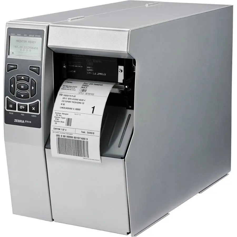 Zebra ZT510 Industrial Printer - 4 Inch, 203 DPI, Direct Thermal & Thermal Transfer