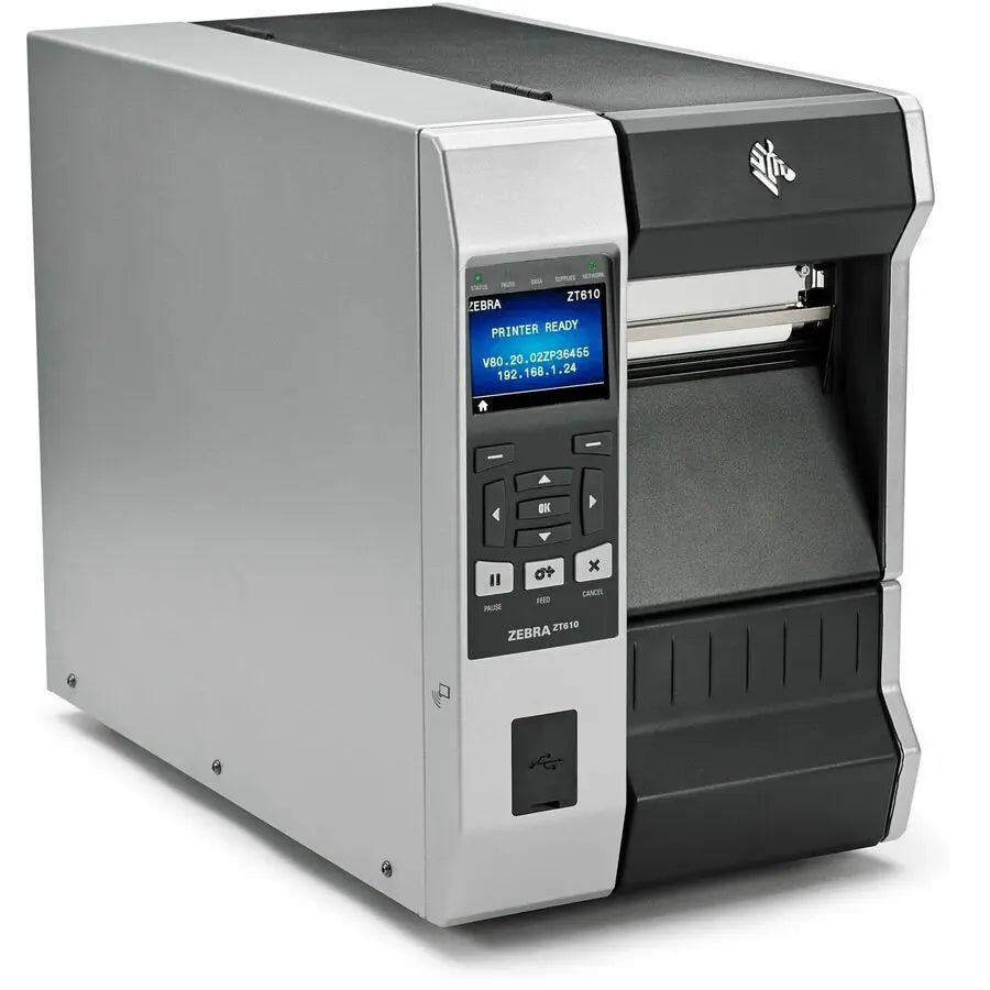 Zebra ZT610 Industrial Printer - High-Resolution 600 dpi Thermal and Thermal Transfer Printing