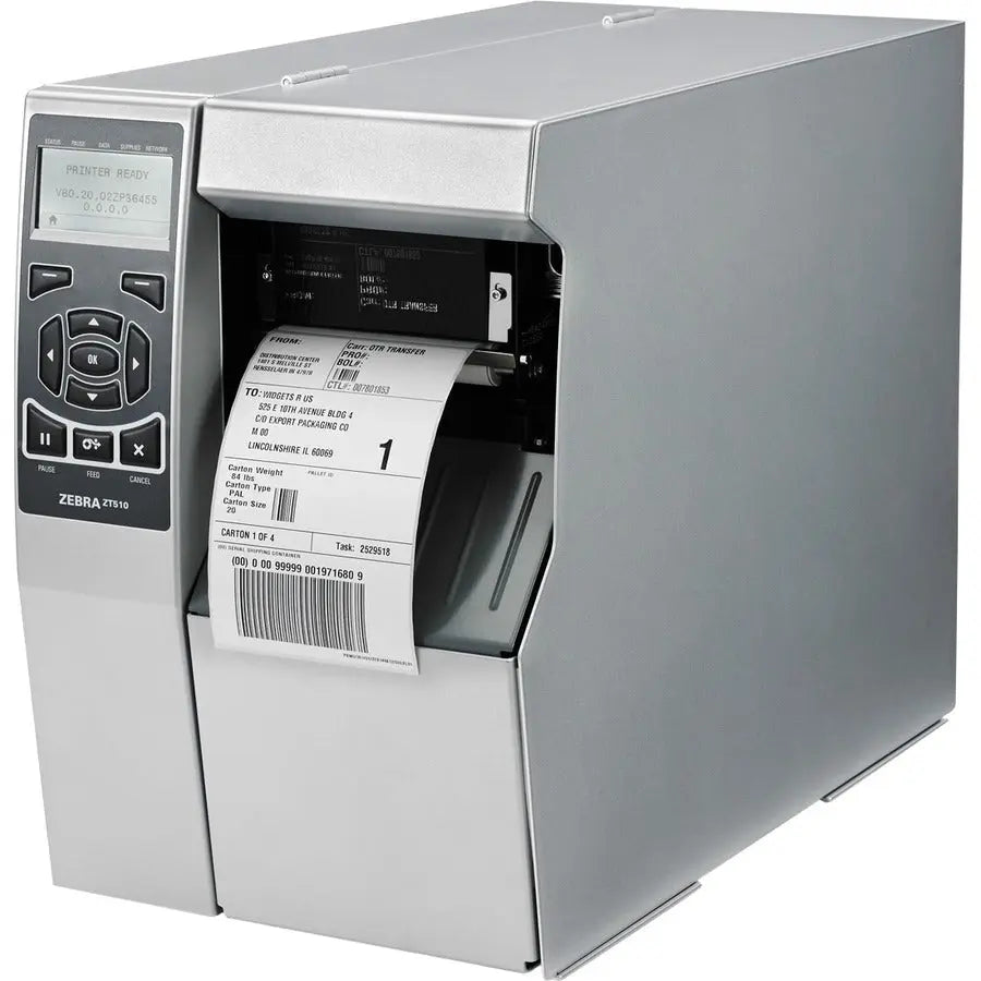 Zebra ZT510 Industrial Printer - 4.49-inch Max Label Width, 203 dpi for Reliable Thermal and Thermal Transfer Printing