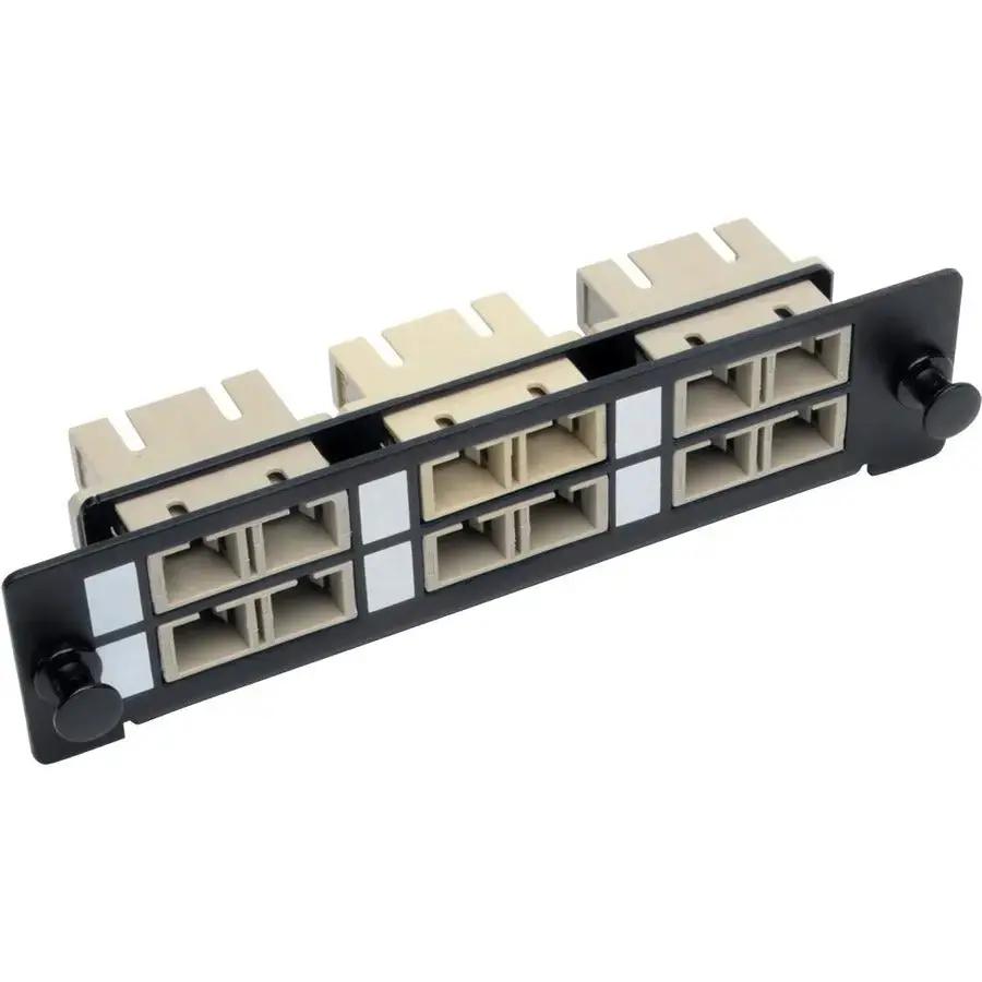 Eaton Tripp Lite Series N492-06D-SC High-Density Fiber Adapter Panel (MMF/SMF), Black by Eaton Corporation