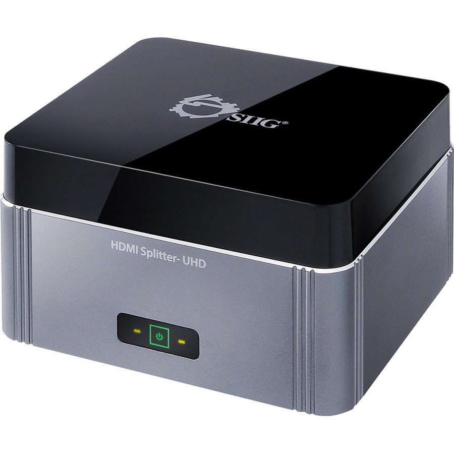 SIIG Premium 2-Port HDMI Splitter with EDID - 4K@60Hz Support for Multiple Displays