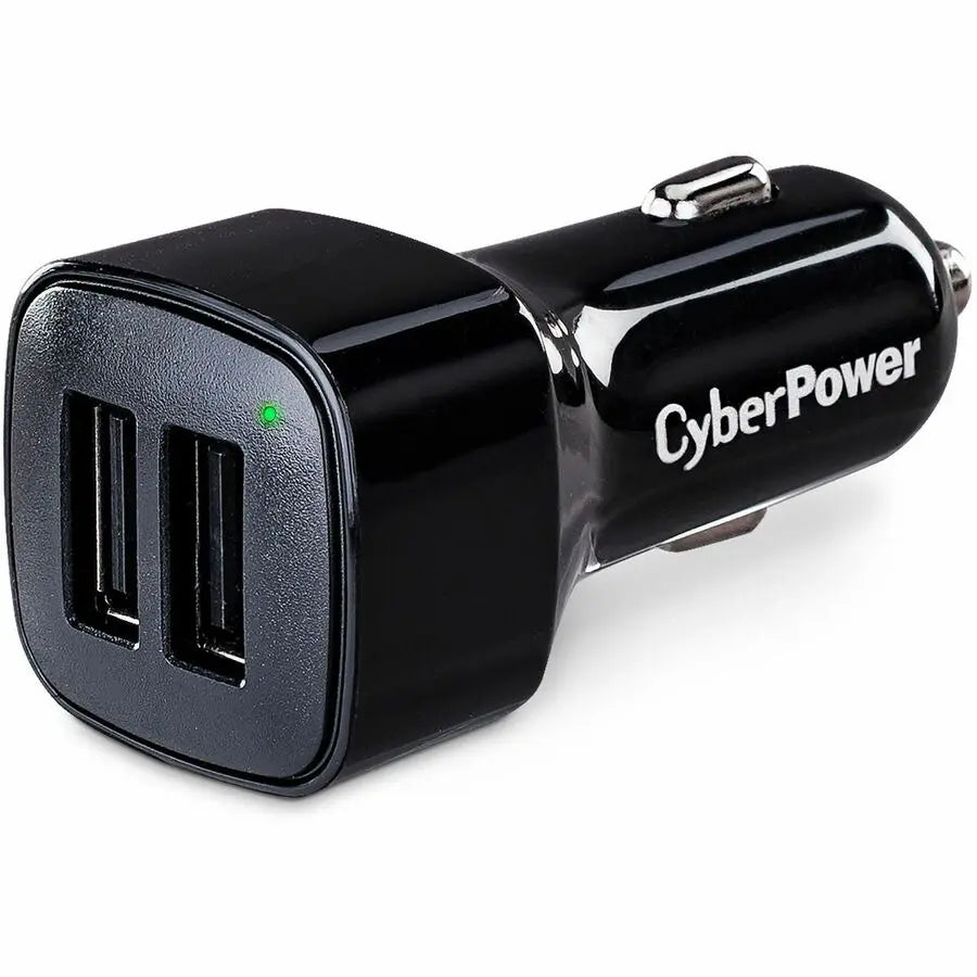 CyberPower TR22U3A USB Car Charger with 2 Type A Ports for Mobile Devices