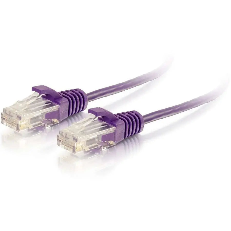 Legrand C2G 3ft Cat6 Slim Snagless Unshielded Ethernet Cable - Purple