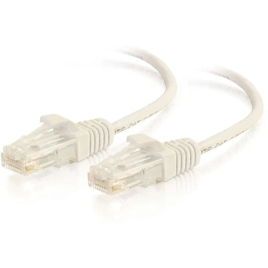 C2G 10ft Cat6 Slim Snagless Unshielded Ethernet Cable - White