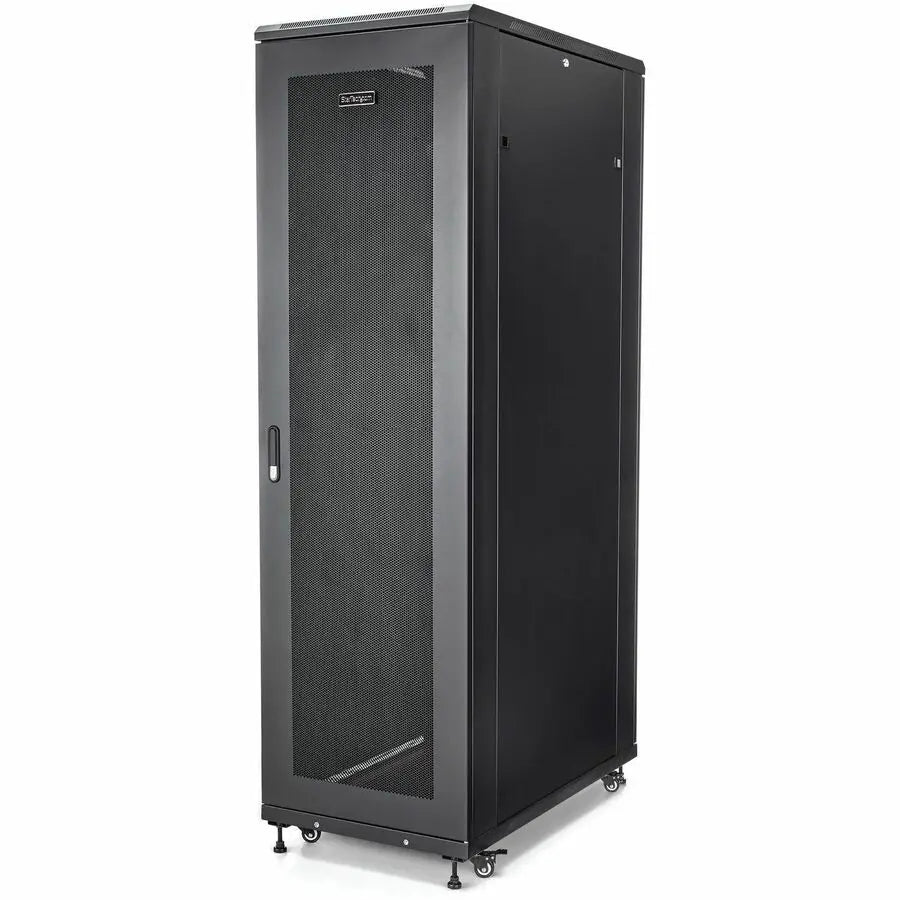 StarTech.com 42U Server Rack Cabinet - 19 Inch Equipment Rack with Casters and Adjustable Depth
