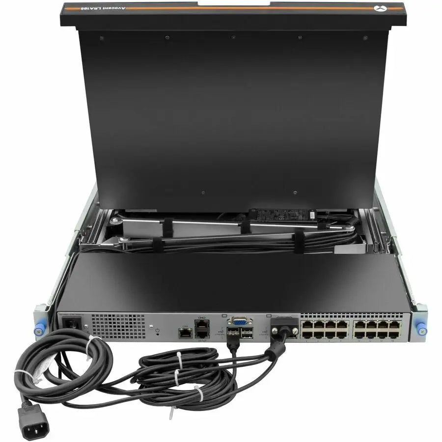 Vertiv Avocent LRA Rack Console 18.5-Inch LCD Widescreen with 8-Port KVM and Full Keyboard