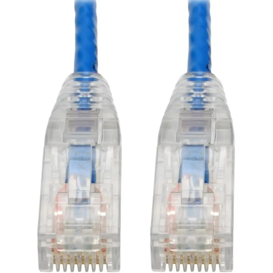 Eaton Corporation Tripp Lite N201-S6N-BL Cat6 Gigabit Snagless Slim UTP Patch Cable, 6 inches, Blue
