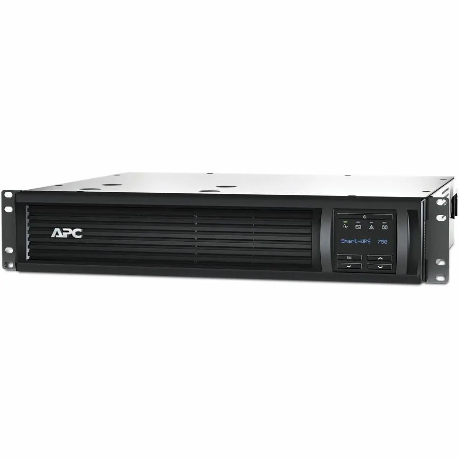APC Smart-UPS, Line Interactive, 750VA, Rackmount 2U, 120V, 6x NEMA 5-15R outlets, SmartConnect Port+SmartSlot, AVR, LCD