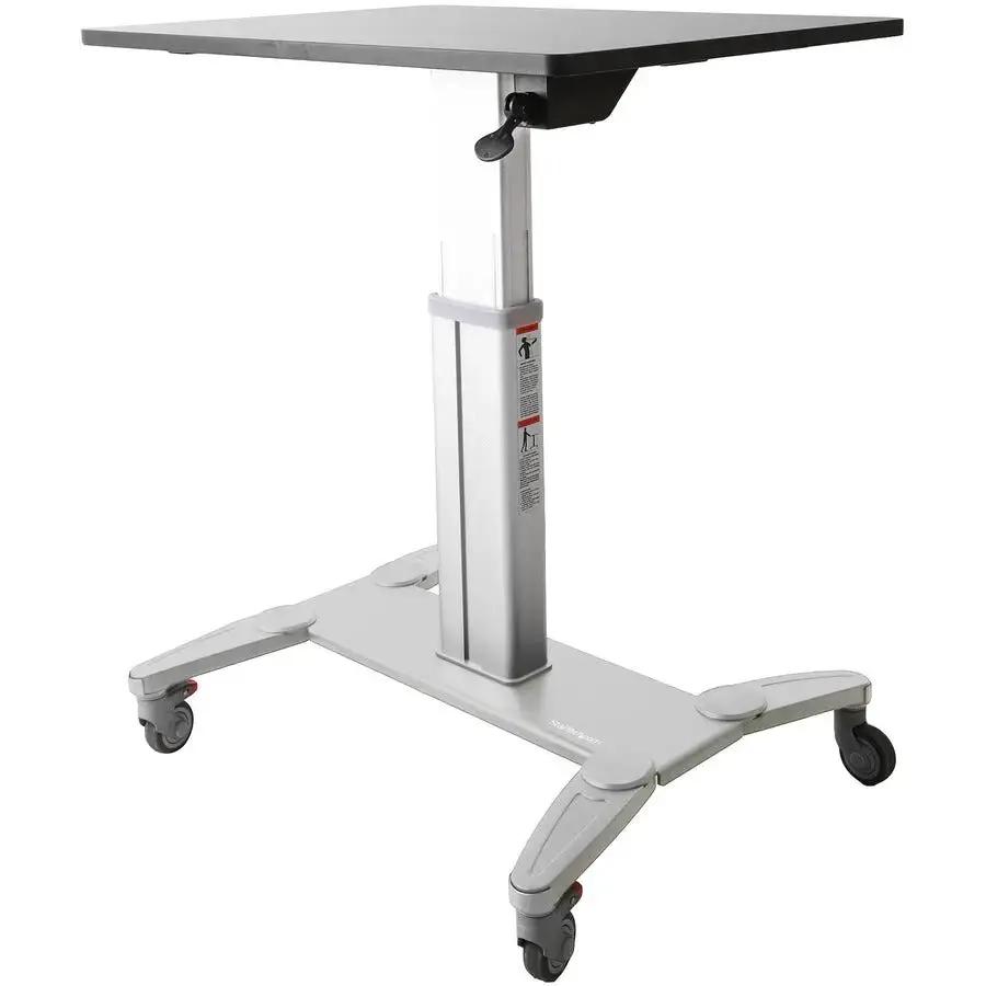 StarTech.com Mobile Sit-Stand Workstation STSCART for Adjustable Classroom and Office Use by STARTECH.COM