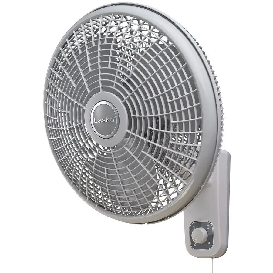 Lasko M16900 Wall Mount Fan - Gray, Compact and Affordable Cooling Solution