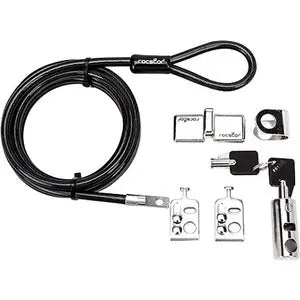 Rocstor Rocbolt Premium Desktop and Peripherals Security Lock Kit with 8' Cable and Key Lock