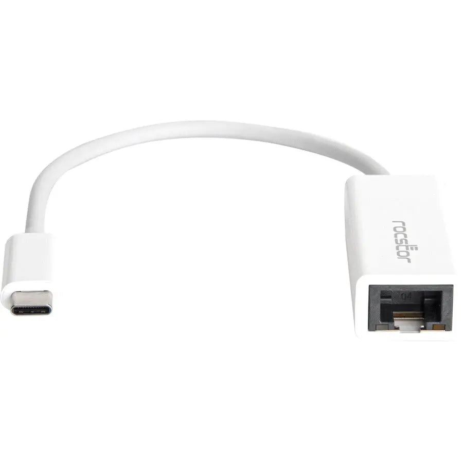 Rocstor Premium USB-C to Gigabit Ethernet Network Adapter - White