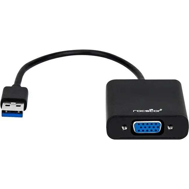 Rocstor Premium USB 3.0 to VGA Graphics Adapter - External Video Converter for PC with 1920x1200 Resolution
