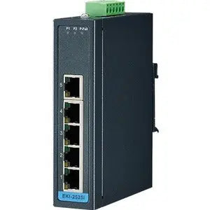 Advantech EKI-2525I-BE 5-Port Ethernet Switch with Wide Temperature Range and Redundant Power Support