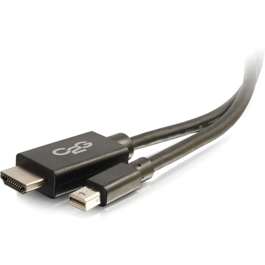C2G 10ft Mini DisplayPort to HDMI Adapter Cable - Black - TAA Certified