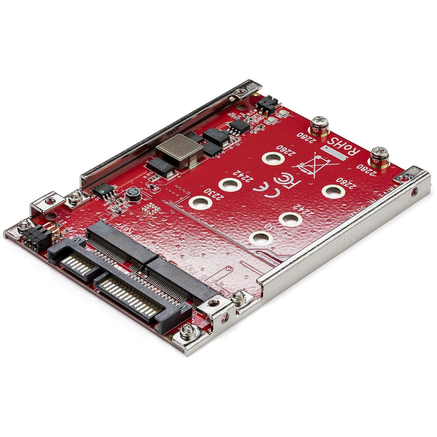 StarTech.com S322M225R Dual-Slot M.2 SATA to 2.5" Drive Bay Adapter with RAID Support