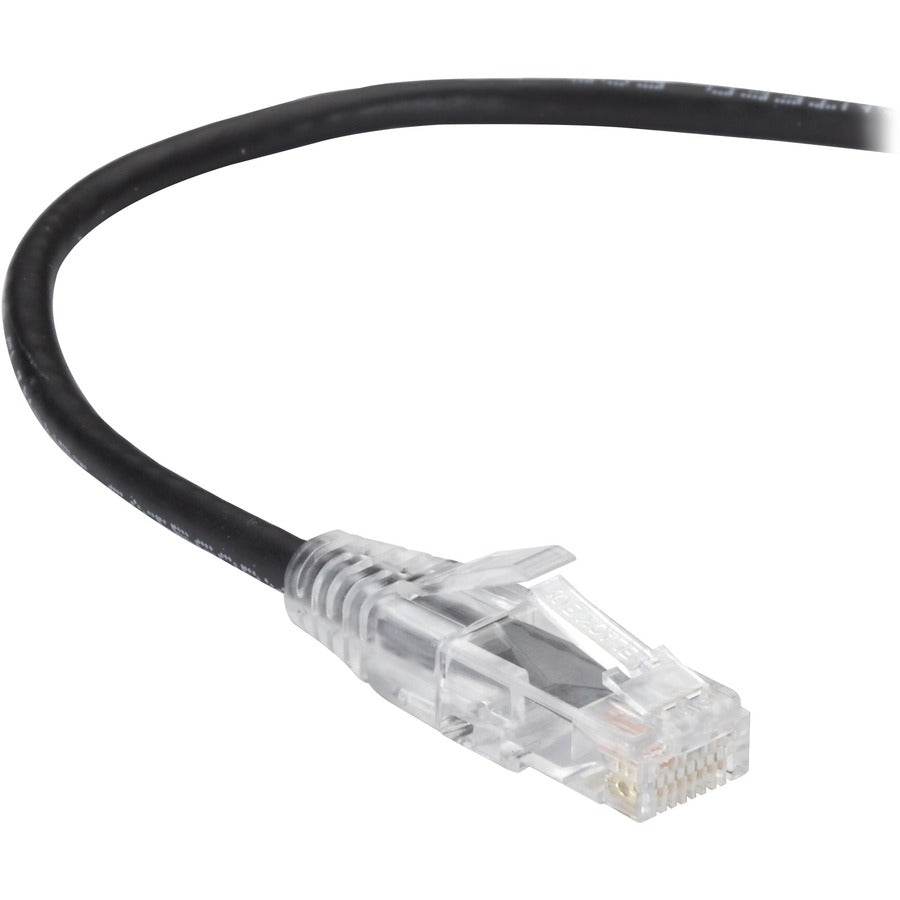 Black Box Slim-Net Cat.6a UTP Patch Network Cable - Low-Profile 28-AWG Ethernet Cable for High-Density Applications