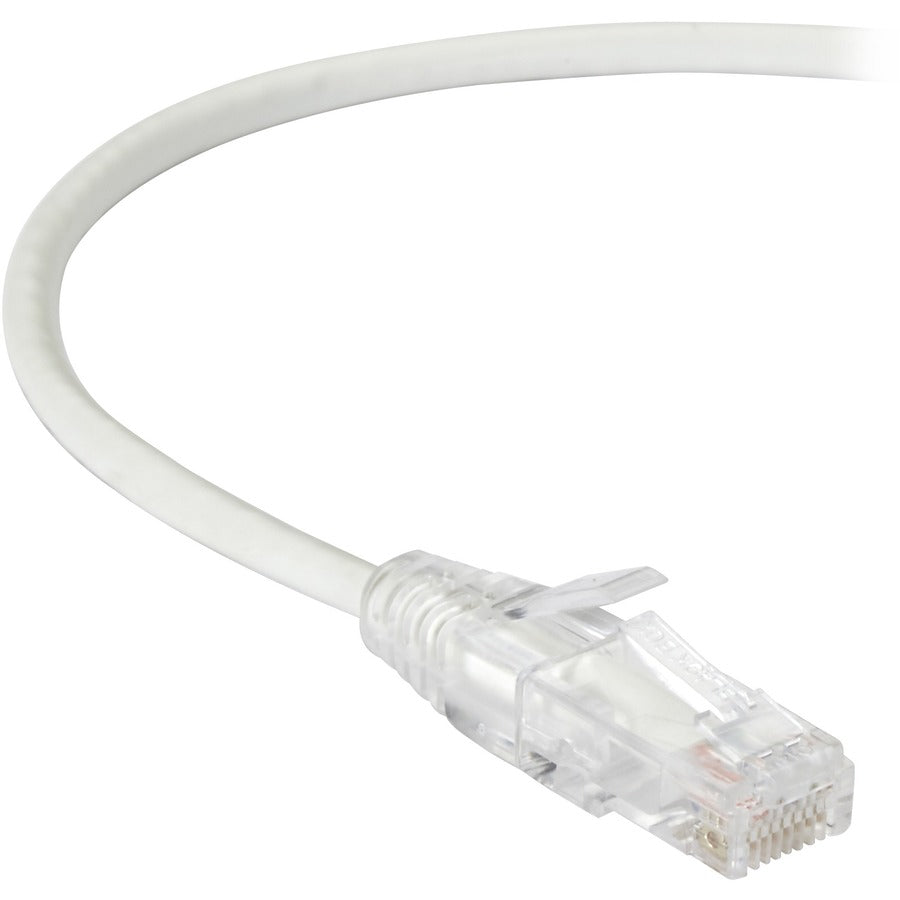 Black Box Slim-Net Cat6A UTP Patch Network Cable - Low-Profile 28-AWG Ethernet Cable for High-Density Applications