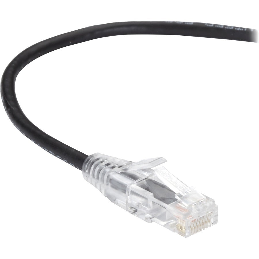 Black Box Slim-Net Cat.6 UTP Patch Network Cable – Low-Profile 28-AWG Ethernet Cable for High-Density Networking