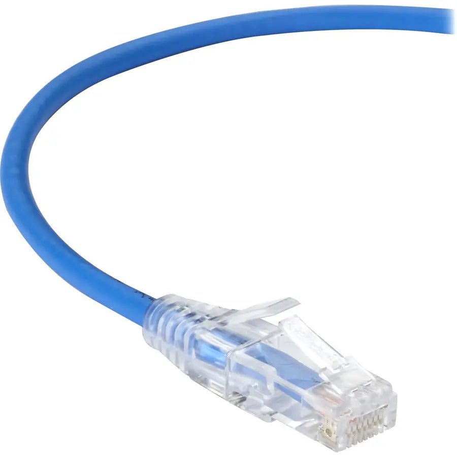 Black Box Slim-Net Cat.6 UTP Patch Network Cable - 28-AWG Low-Profile Ethernet Cable for High-Density Data Centers