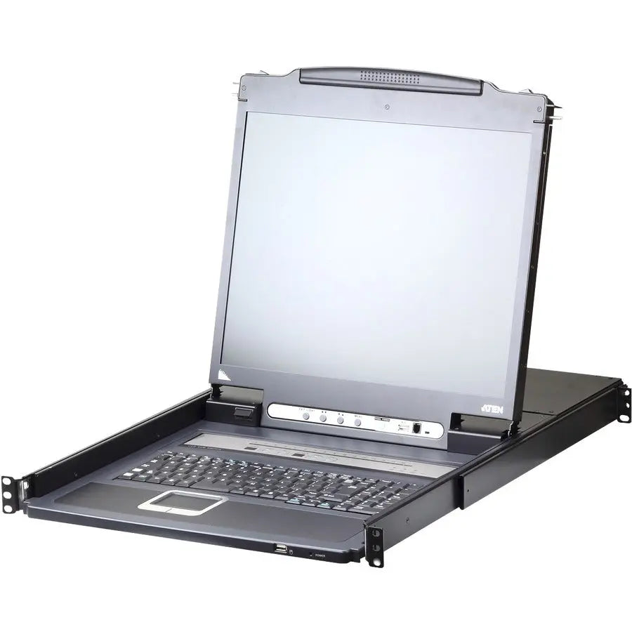 ATEN CL5708I LCD KVM Over IP Switch with 17"/19" LED Backlit LCD Console and Rack Mount Kit