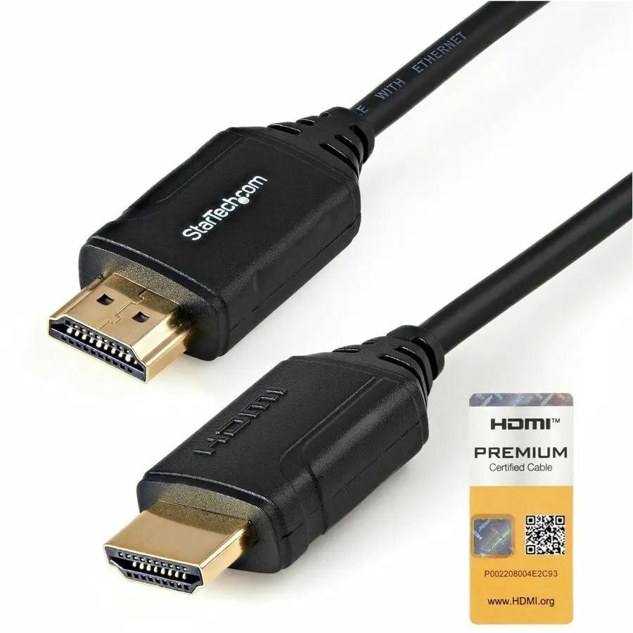StarTech.com Premium High Speed HDMI Cable with Ethernet - 4K 60Hz - 0.5 meters