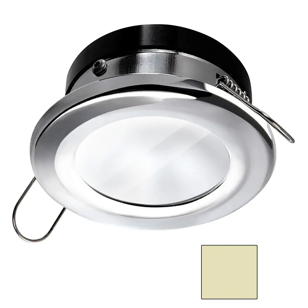 I2Systems Apeiron A1110Z 4.5W Spring Mount Round LED Light - Warm White, Polished Chrome Finish
