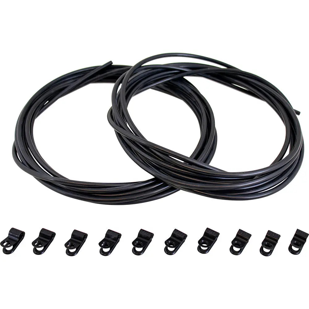 Sea-Dog Rudder Cable Tubing Kit - 15 ft. Sections with Cable Clamps