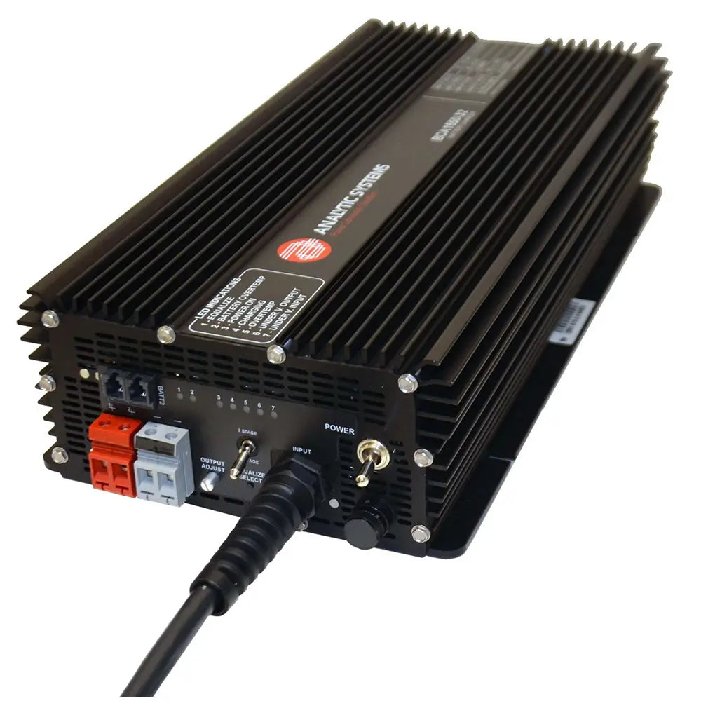 Analytic Systems BCA1050-12 AC Charger 2-Bank 70A, 12V Out with Power-Factor Correction