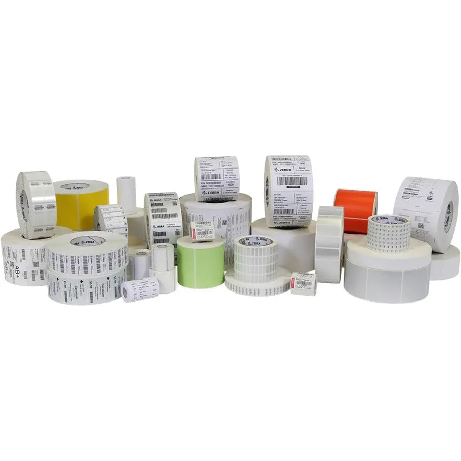 Zebra 4000D Thermal Label - White Polypropylene Multipurpose Label Roll for Zebra Printers