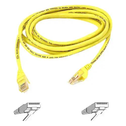 Belkin Cat5e Network Cable - Yellow, 10 ft for Reliable Ethernet Connectivity by Belkin International, Inc