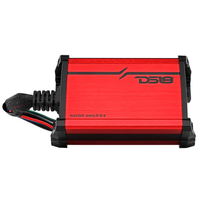 DS18 MP.4A Full-Range 4 Channel Class D Marine Amplifier - 4 x 40W RMS, Waterproof and Durable
