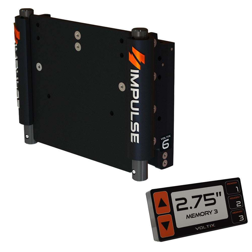 Impulse 6-Inch Set Back Electric Jack Plate with Smart Control - Black Anodized