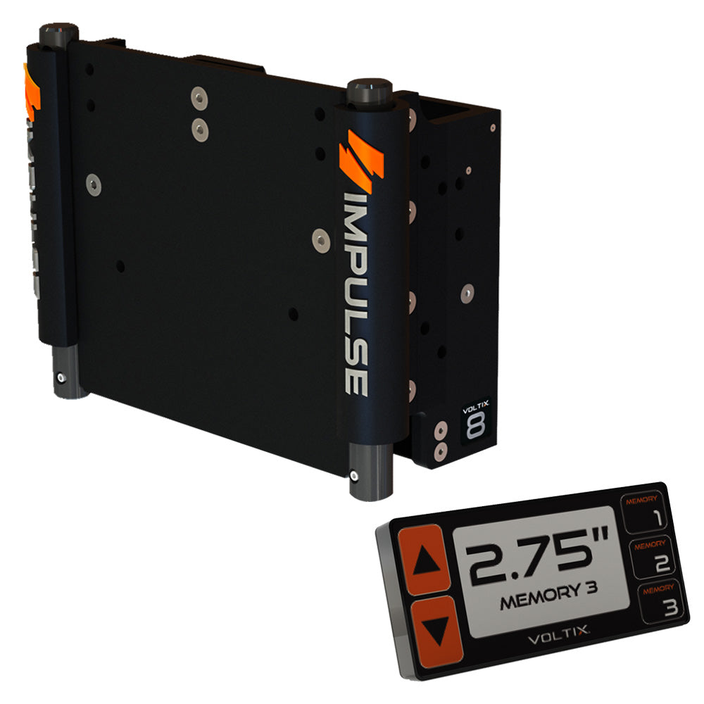 Impulse 8-Inch Set Back Electric Jack Plate with Smart Control - Black Anodized