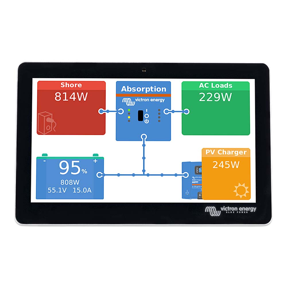 Victron Energy GX Touch 70 Flush Mount Display - 7-inch High-Resolution Screen