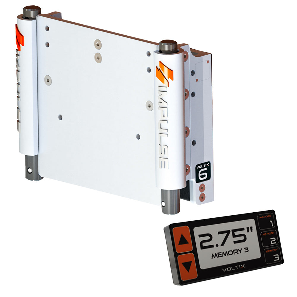 IMPULSE XL 6-Inch Set Back Electric Jack Plate with Smart Control – White Cerakote