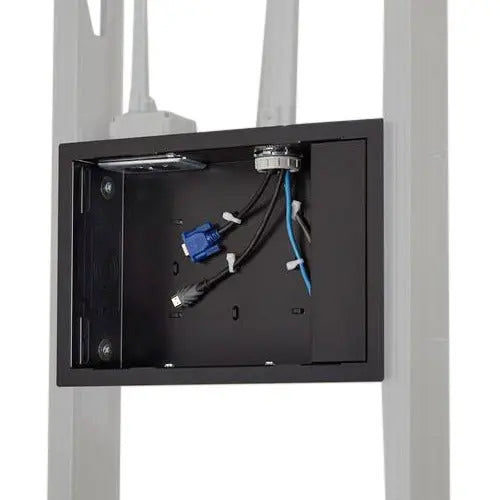 Chief PAC525F In-Wall Storage Box with Flange – Black, for Flat Panel Displays