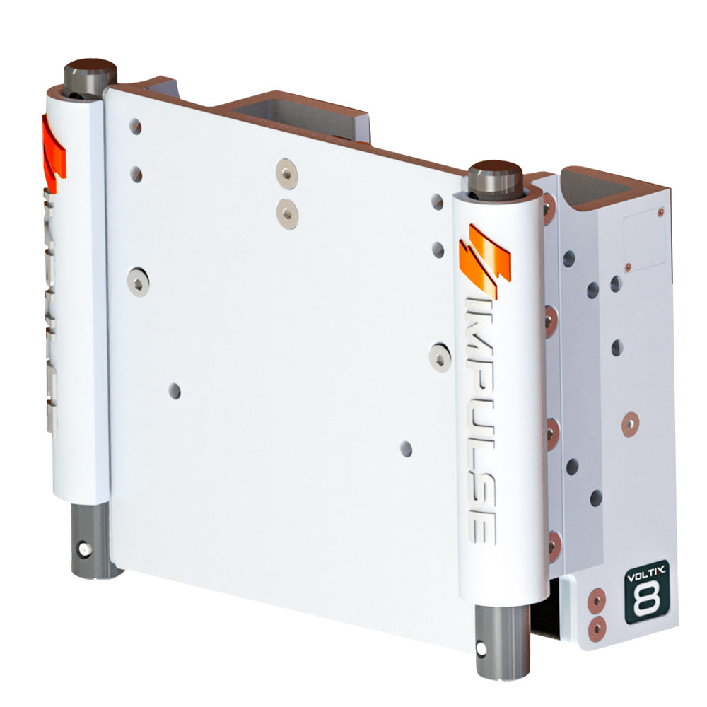 Impulse XL 8-Inch Set Back Electric Jack Plate with Standard Control - White Cerakote by Impulse Part 75063-W