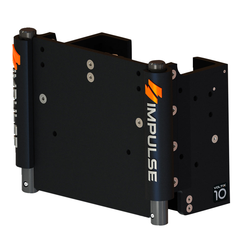 Impulse XL 10-Inch Set Back Electric Jack Plate with Standard Control - Black Anodized for Outboards up to 450HP