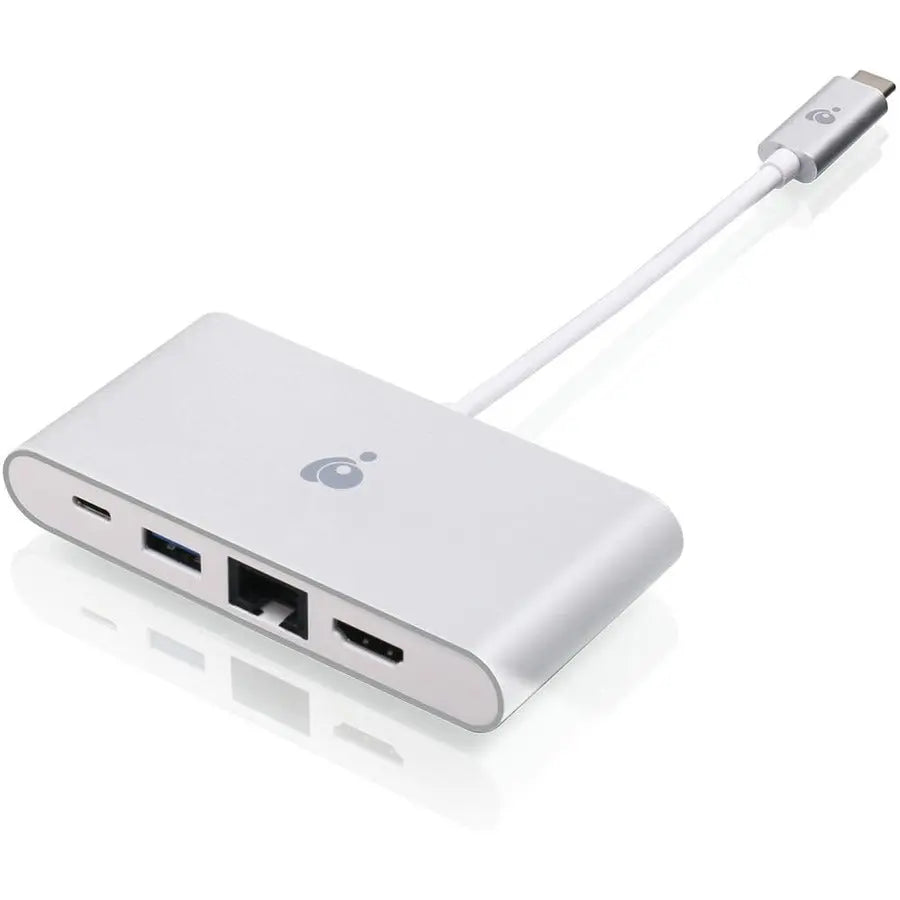 IOGEAR USB-C 4K Dock with Power Pass-Through – Multiport Adapter with HDMI, Ethernet, USB 3.0, and Charging