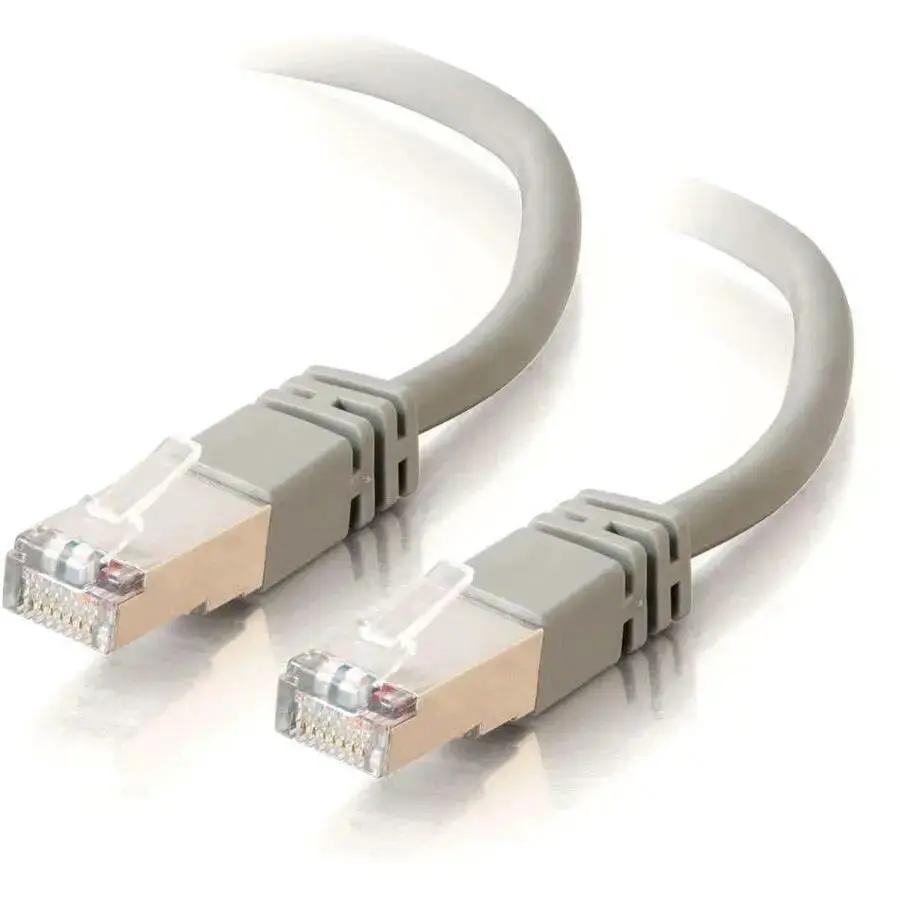 C2G 100ft Cat5e Shielded Ethernet Cable - Snagless Shielded (STP) Patch Cord in Gray by Legrand Group