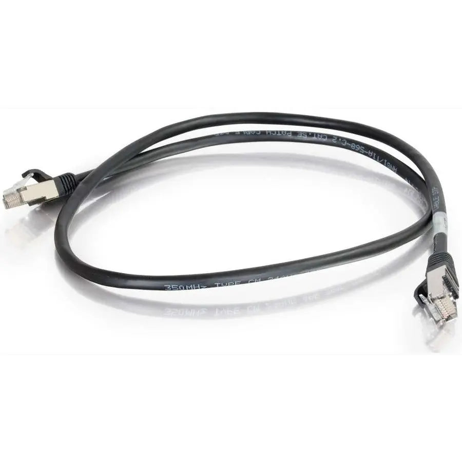 Legrand Group C2G 28711 100ft Shielded Cat5e Ethernet Patch Cable - Black