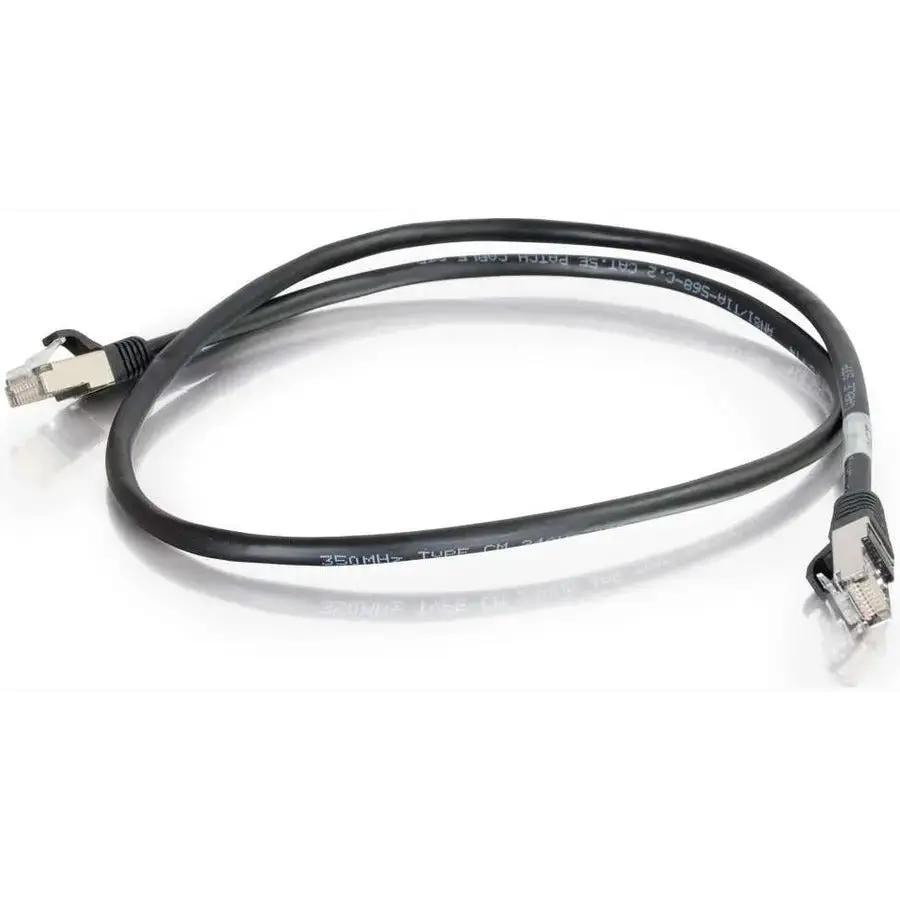 Legrand Group C2G 28711 100ft Shielded Cat5e Ethernet Patch Cable - Black by Legrand Group
