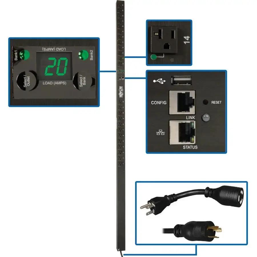 Eaton Corporation PDUMVR20NETLX 24-Outlet Rack-Mount Switched PDU with Remote Monitoring and Control by Eaton Corporation