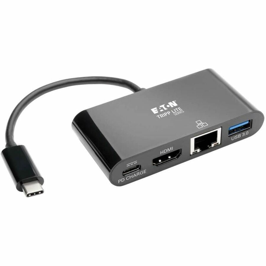 Eaton Tripp Lite Series U444-06N-HGUB-C USB-C Multiport Docking Station with HDMI, Gigabit Ethernet, and Power Delivery