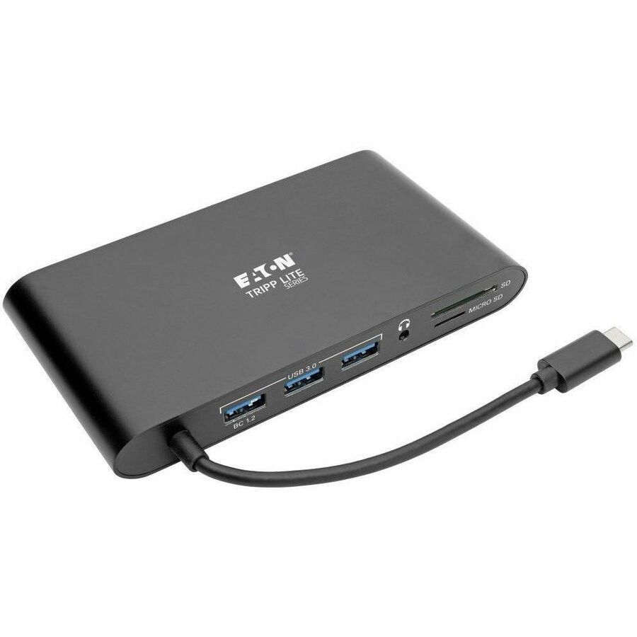 Eaton Tripp Lite Series U442-DOCK1-B USB-C Docking Station with Dual 4K Display, Ethernet, USB-A Hub, and Power Delivery