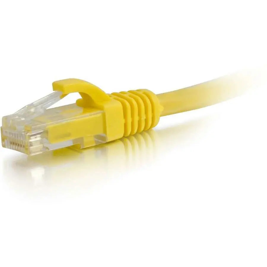 C2G 25ft Cat6 Ethernet Cable - Snagless Unshielded UTP Network Patch Cable in Yellow by Legrand Group