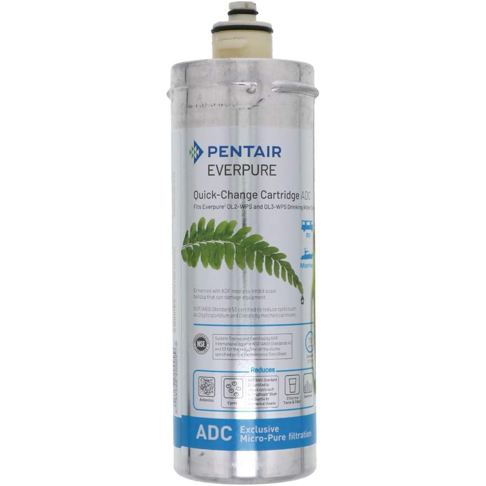 Shurflo by Pentair ADC Bacteriostatic Everpure Filter - High-Protection Water Treatment System